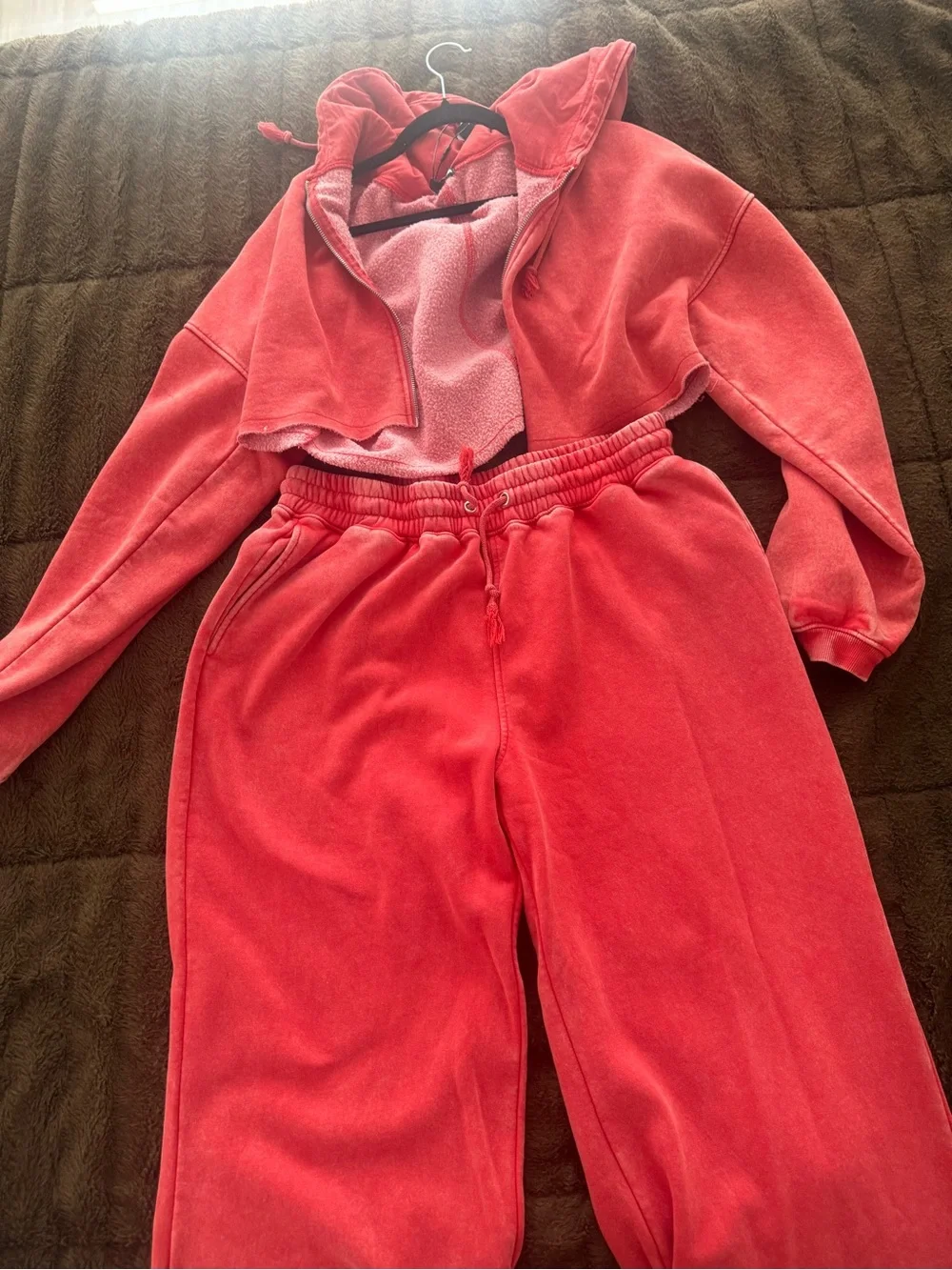 Two piece sweat suit